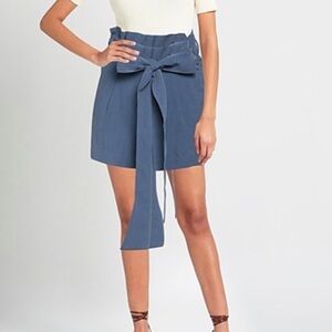 SILVIA TCHERASSI Slate Blue Shorts